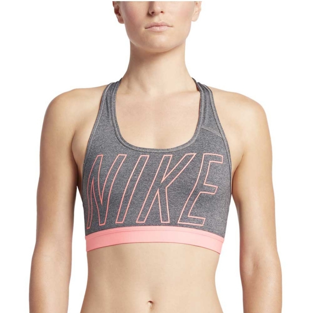 Nike Sports bra! Gray and Pink!              Like New Used Condition